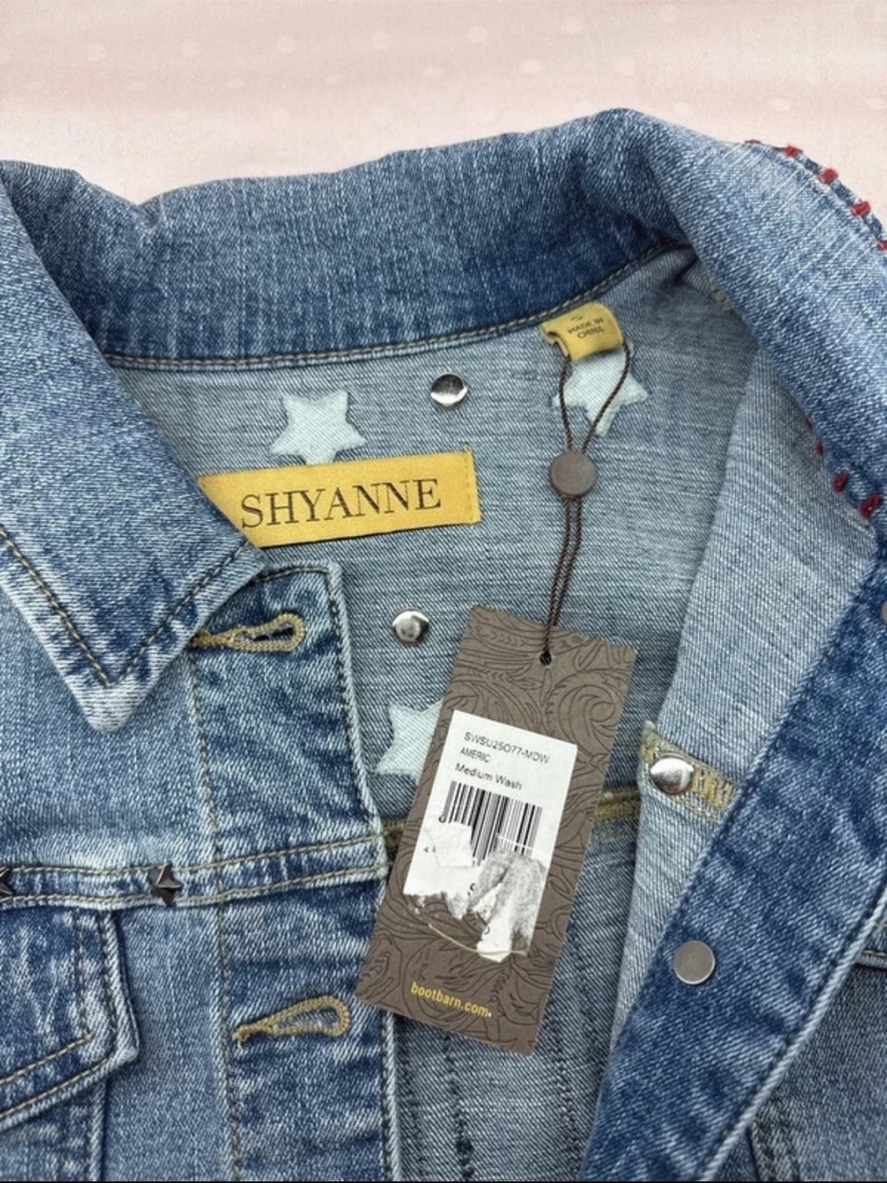 SHYANNE WOMEN'S ELLIS AMERICANA CROPPED TRUCKER JACKET